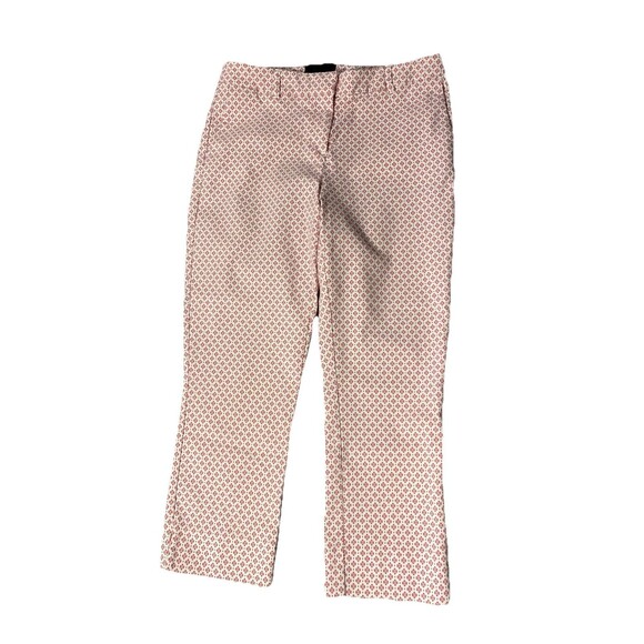 Cynthia‎ Rowley Capri Pants Womens Pink White 10 Nylon Spandex - Picture 1 of 5